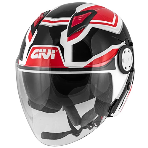 Deals 🎁 Plastic Givi 12.3 Stratos Shade Helmet Black White Red 🤩