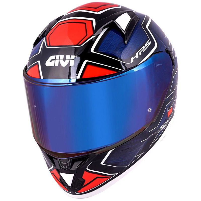 Budget π₯° Plastic Givi 50.6 Sport Deep Helmet Blue Red β€οΈ