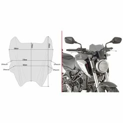 Best reviews of ❤️ Wind Screens Givi A1164 Screen Smoked Honda Cb125/300r ⭐