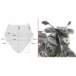 Top 10 🌟 Wind Screens Givi A2140 Light Smoke Screen Yamaha Mt-07 👏