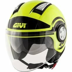 Coupon 😍 Plastic Givi Air Jet R Round Helmet Yellow ✔️