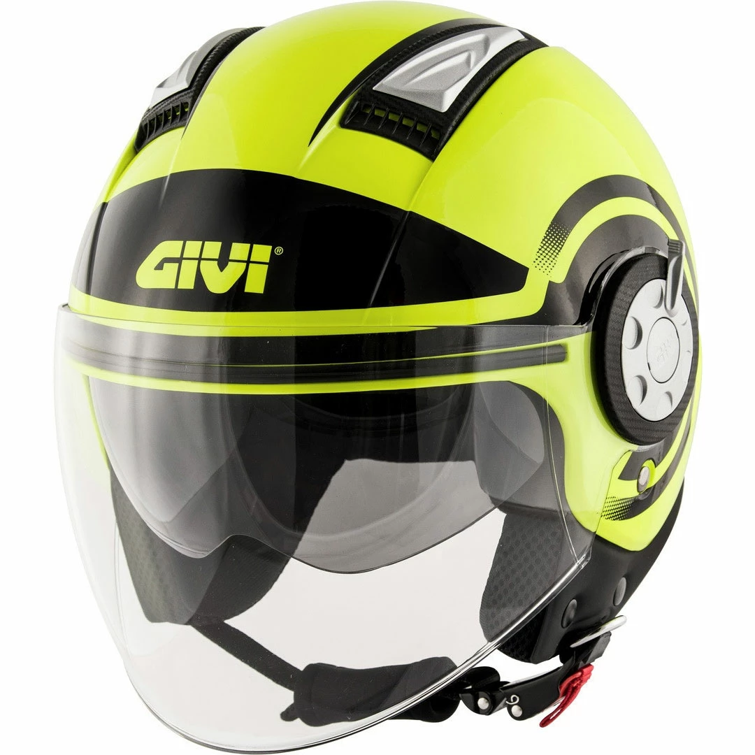 Coupon 😍 Plastic Givi Air Jet R Round Helmet Yellow ️ Givi shop