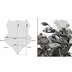 New 👏 Wind Screens Givi D2139s Windscreen For Yamaha Tracer 900 2018 🌟
