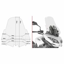 New 🥰 Wind Screens Givi D4122st Windscreen Clear 💯