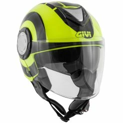 Flash Sale 😀 Plastic Givi 12.4 Future Big Helmet Black Yellow 😍