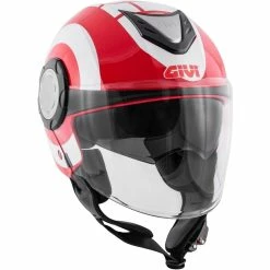 Hot Sale 🧨 Plastic Givi 12.4 Future Big Helmet Red White ✨