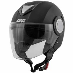 Hot Sale 👍 Plastic Givi 12.4 Future Solid Helmet Matt Black 🤩