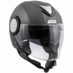 New ❤️ Plastic Givi 12.4 Future Solid Helmet Matt Titanium ❤️