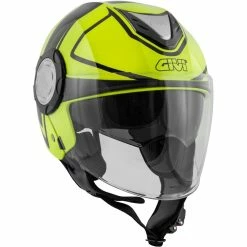 Discount 🧨 Plastic Givi 12.4 Future Stripes Helmet Yellow Black 🎁