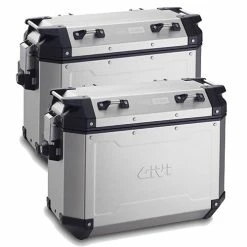 Budget 🎁 Givi Pair Of Side Cases Trekker Outback 37lt Aluminium 2018 🎁