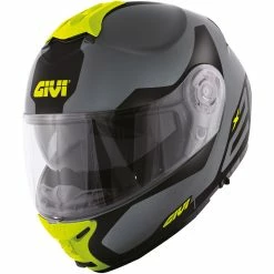 Deals 🌟 Plastic Givi X.21 Spirit Helmet Grey Matt Yellow 🔔