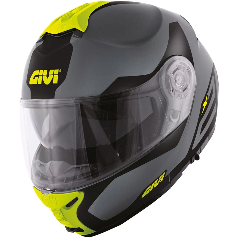Deals π Plastic Givi X.21 Spirit Helmet Grey Matt Yellow π